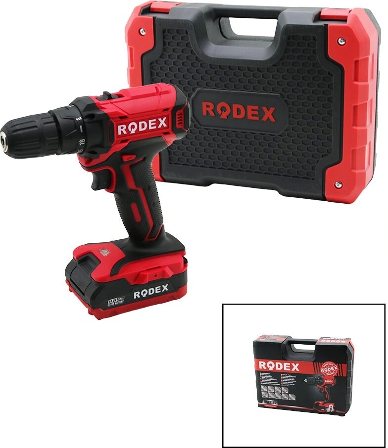 2 Kademe Hız-Vitesli Şarjlı=çift BATARYA19PCS Uçlumatkap 0-350 / 0-1350 Rpm 16.8V / 2.0A Lı-Ion RDX-3365 (5047)