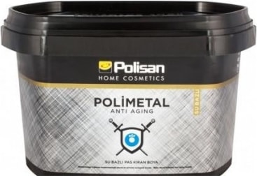 POLİSAN Polimetal Su Bazlı Metal Boyası Beyaz 0,75 Lt
