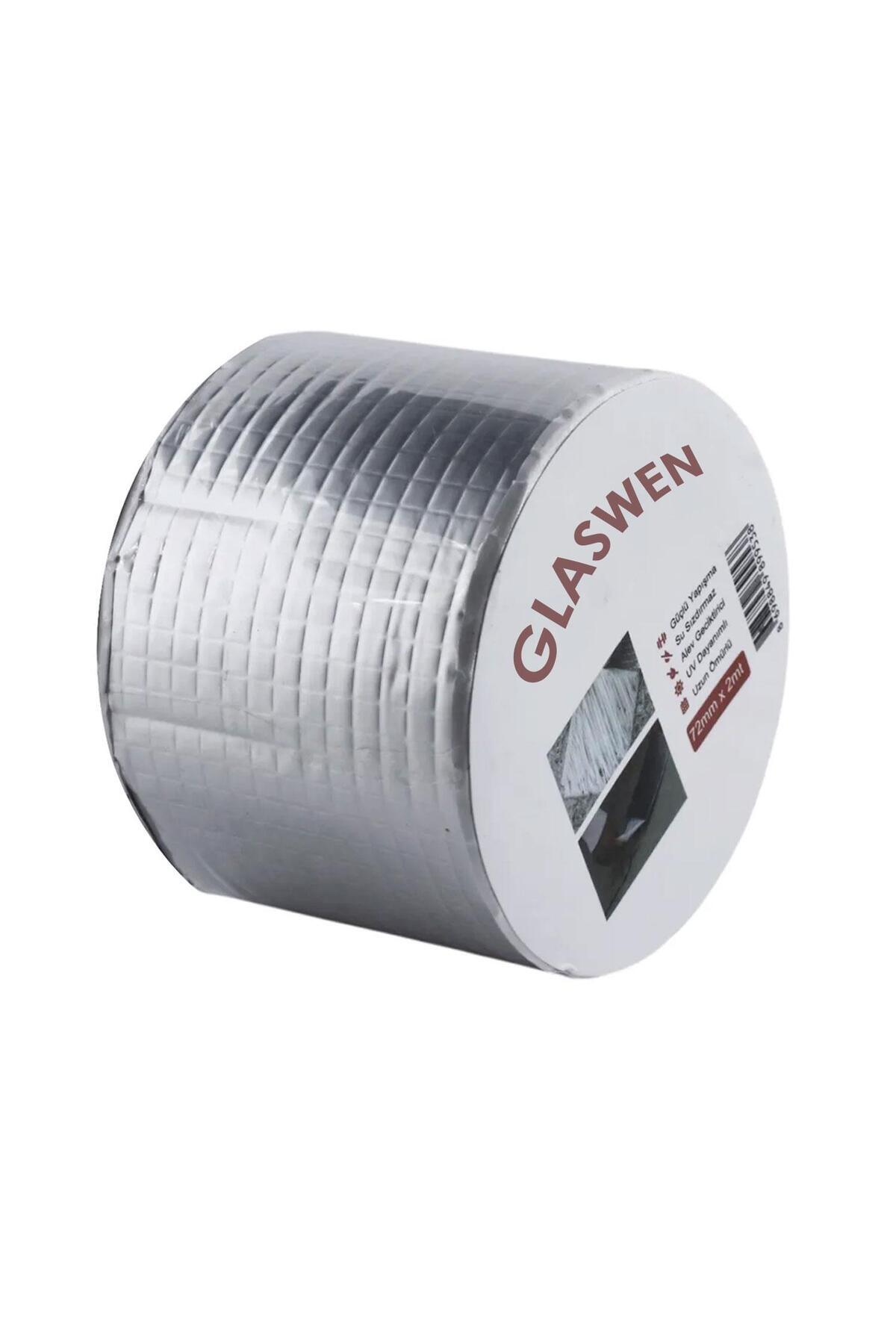 OZKUVVET 4 Adet Çatı İzolasyon Bandı 72 mm X 2 MT Su Sızdırmazlık Geçirmez Yalıtım Çamur Boru Sakız Tamir Ban