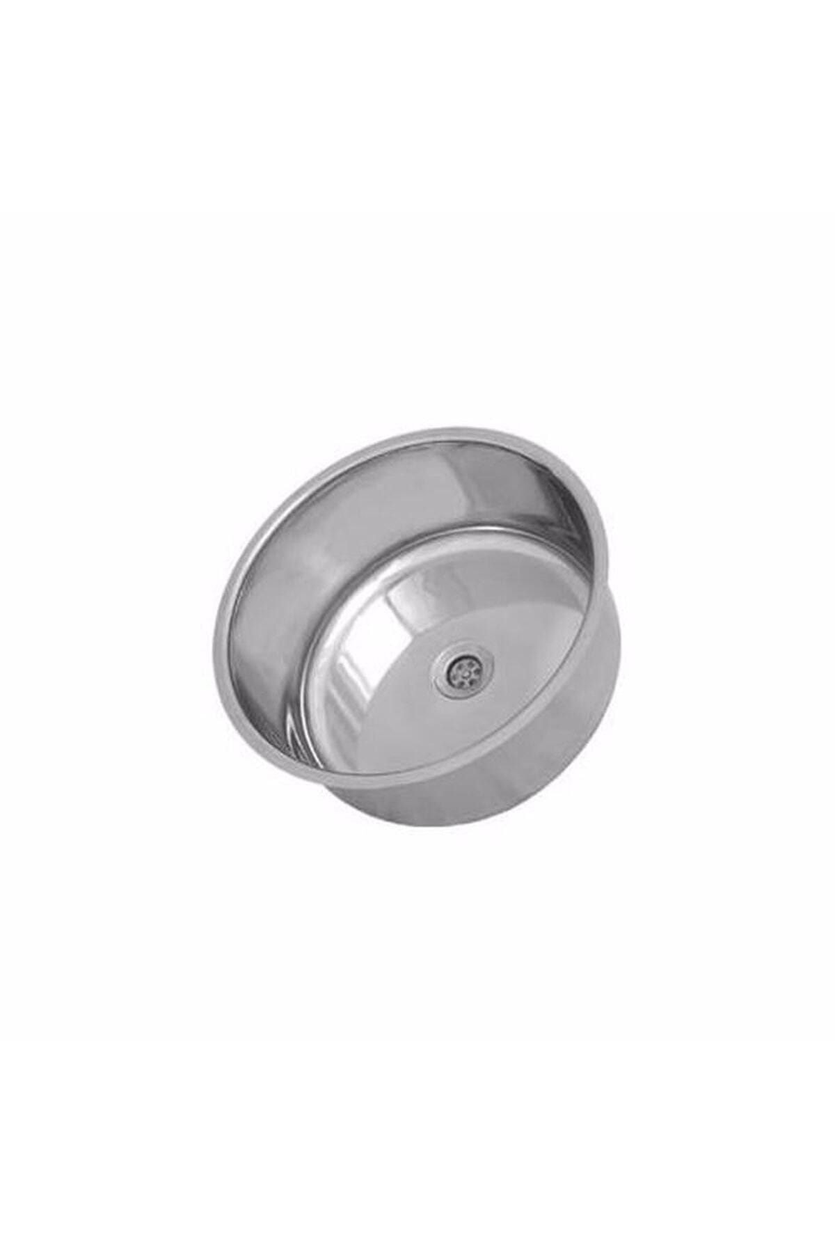 Paslanmaz Yuvarlak, Daire, Oval Krom Evye Mutfak Lavabosu Evyesi