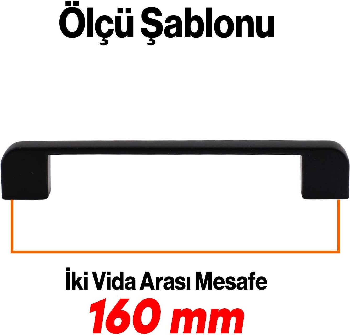10 Adet Gölcük Oval (160 mm - 16 cm) Siyah Metal Mobilya Mutfak Çekmece Dolap Dolabı Kulbu Kulpu Kulpları