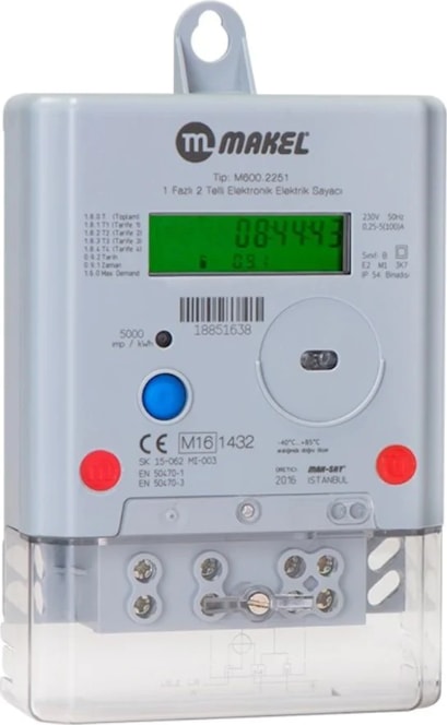 Monofaze Elektronik Sayaç