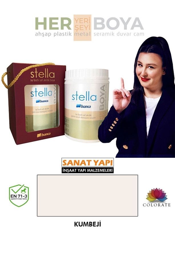 Stella Su Bazlı Akrilik Boya Kumbeji