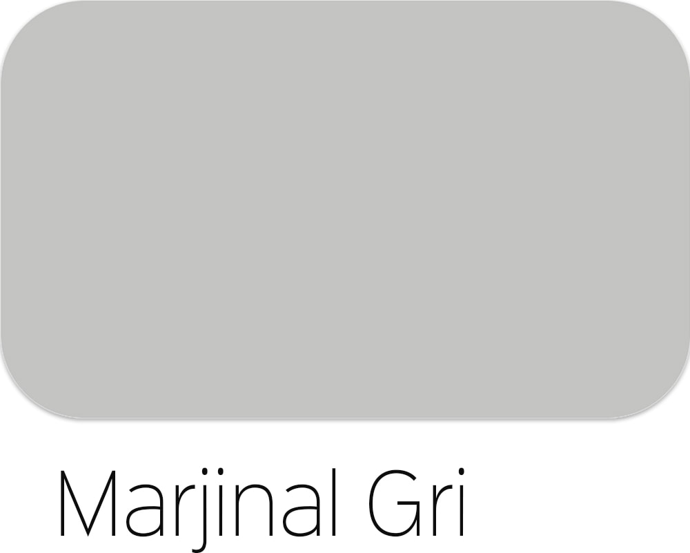 POLİSAN Popüler Plastik Iç Cephe Boya - 1850-MARJINAL Gri Cİ-7602 - 10 kg