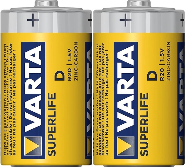 Varta Superlife Çinko Büyük D Boy Pil 24'lü Paket