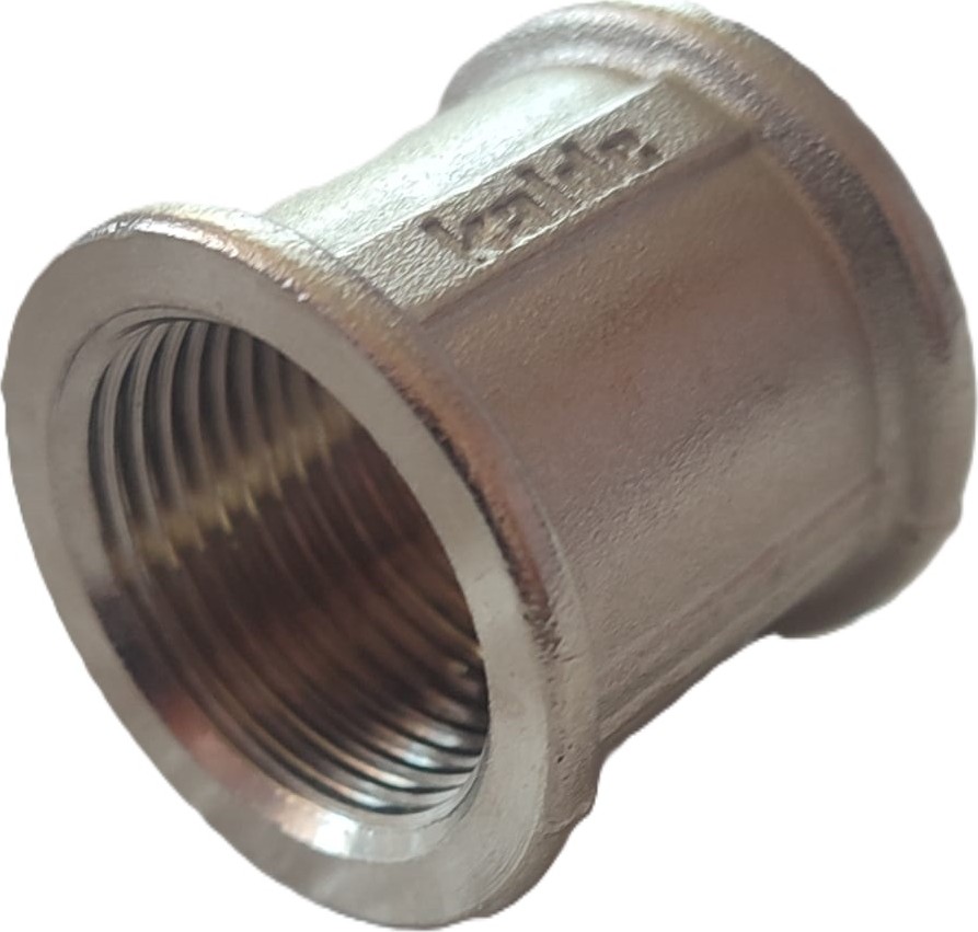 1" DN25 Krom Dişli Manşon - Chrome Plated Brass Female Pipe Fitting