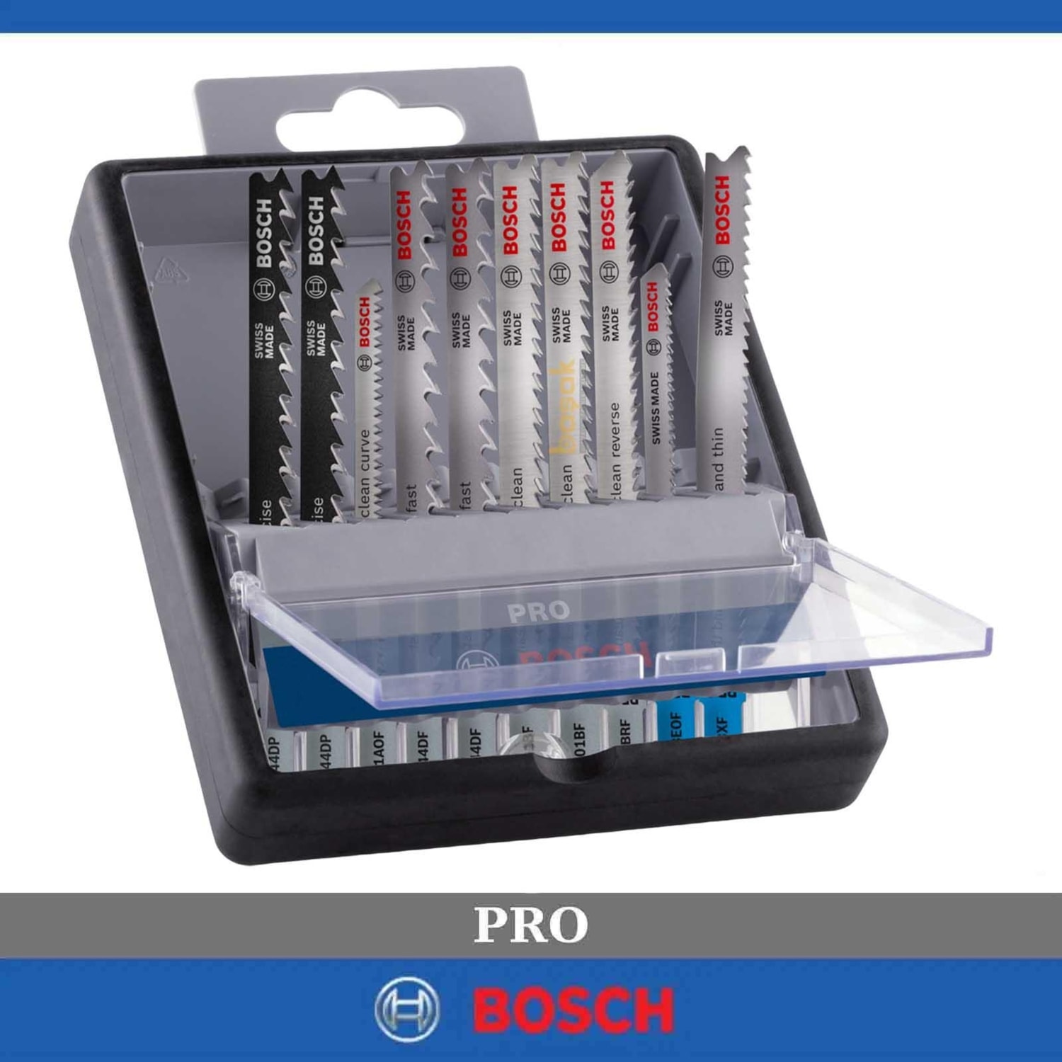 BOSCH Pro 10'lu Ahşap ve Metal Kesim Dekupaj Ucu Seti 2607011944