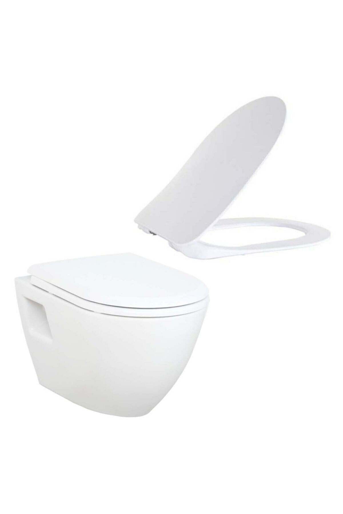 Tp325 Terra Asma Klozet + Yeni Silim Yavaş Kapanır Kapak