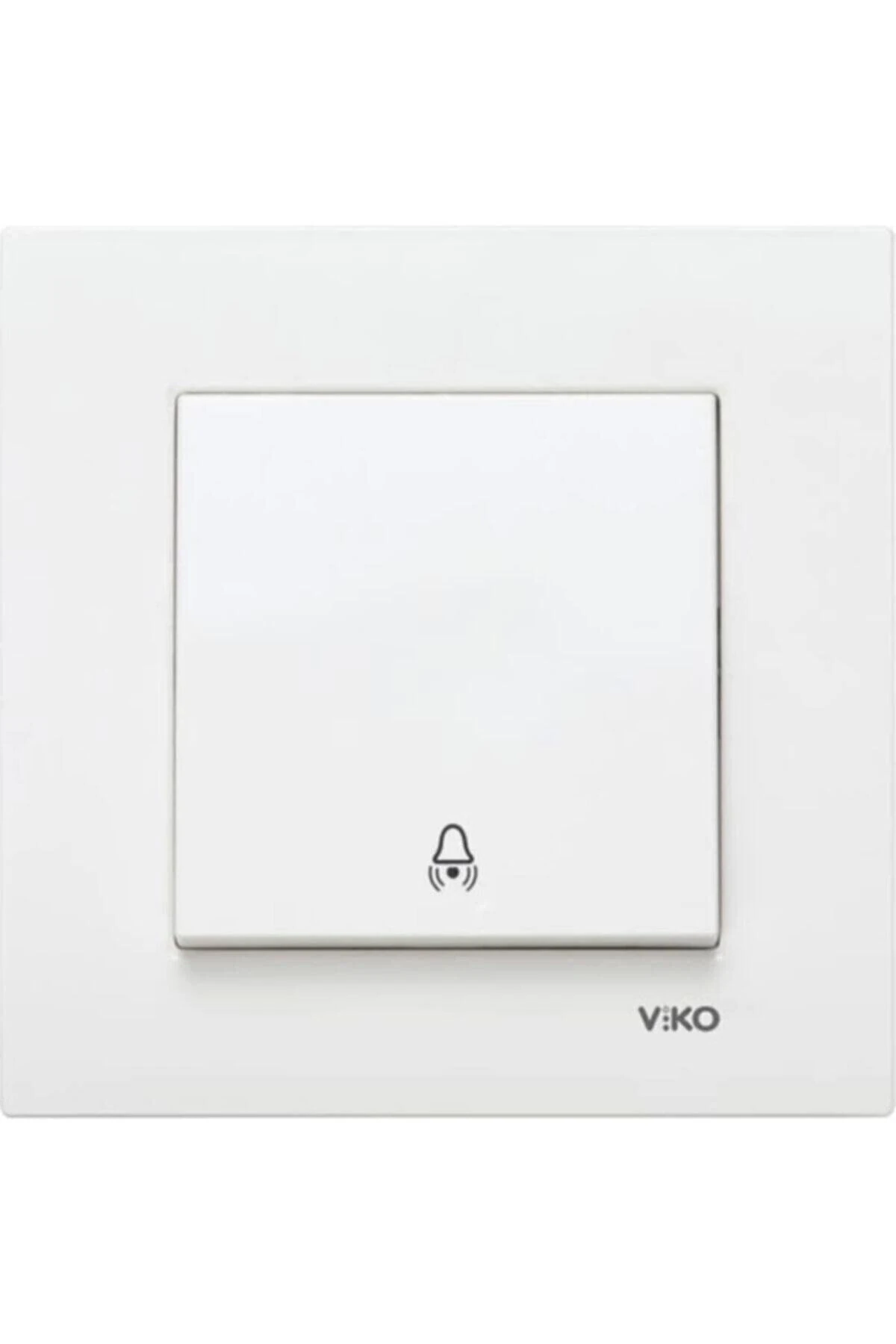 Karre Zil Anahtarı - Beyaz - Çerçeveli