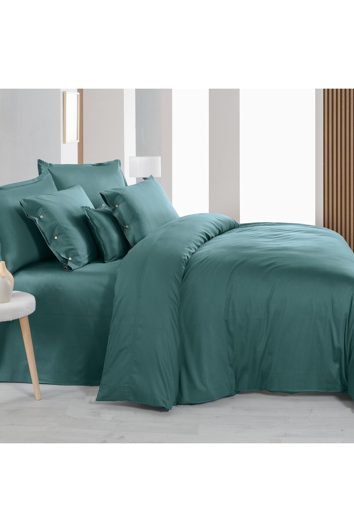 Monochrome Ocean %100 Pamuk Saten ''300 TC" Nevresim Takımı  ÇKv16