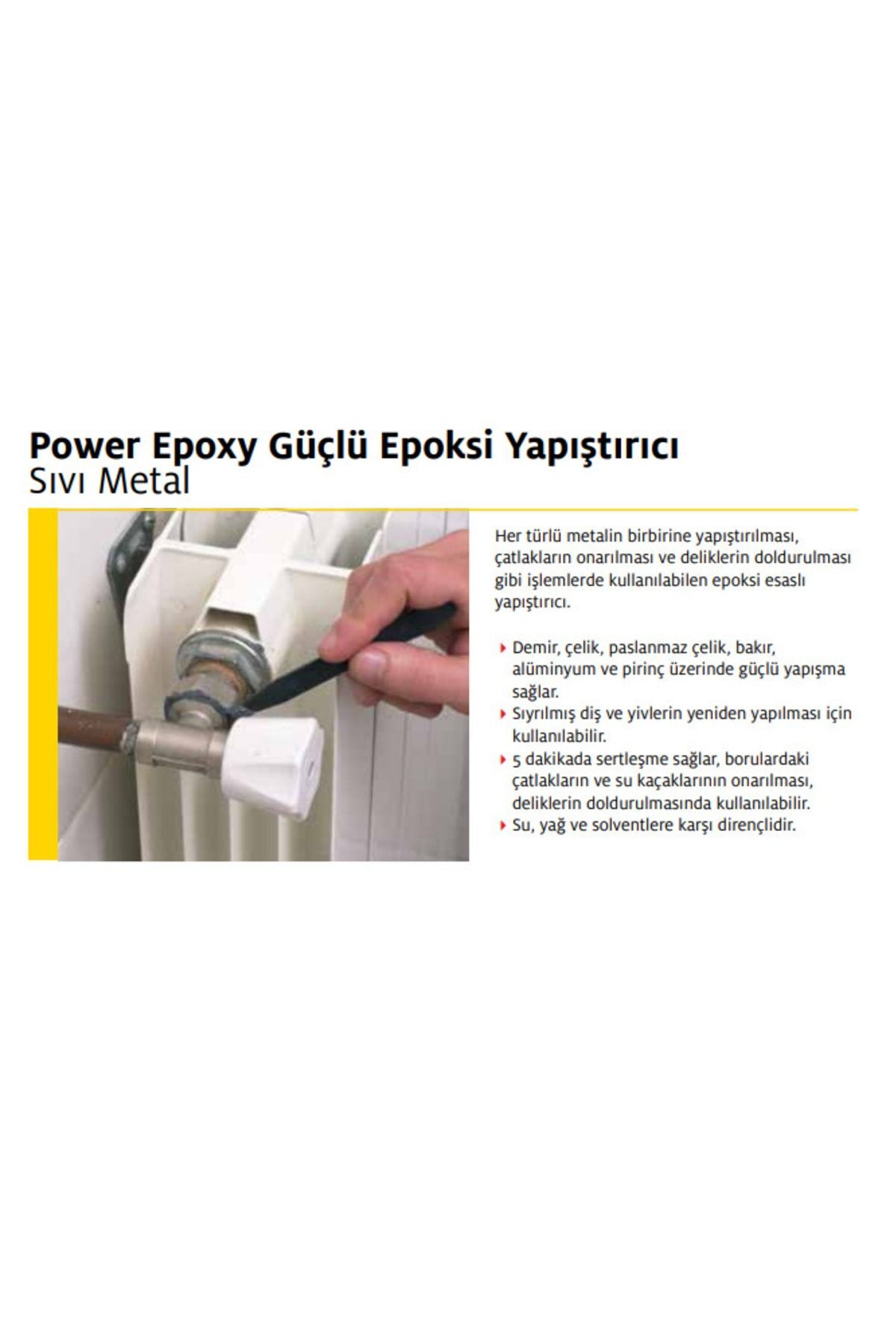 Power Epoxy Güçlü Epoksi Yapıştırıcı 31 gr Clear
