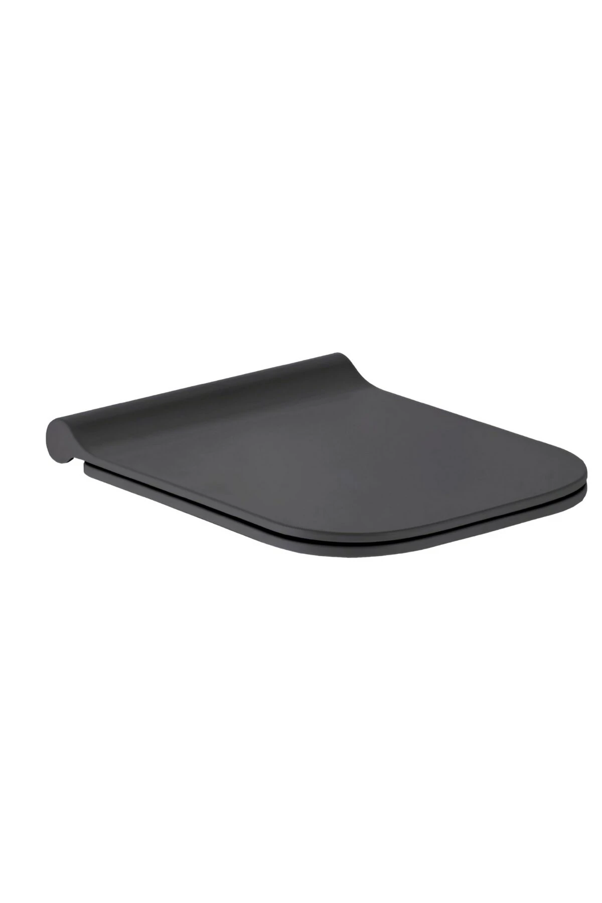 Bold Antrasit Kanalsız Duvara Sıfır Klozet Takımı A091030H, Bold Antrasit Duroplast Yavaş