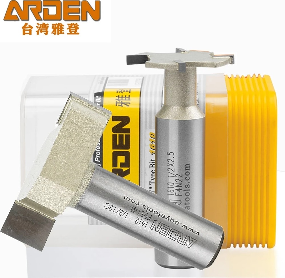 6.35X6 Arden T Tipi Planya Kesici 4 Diş 2 Diş Ağaç Işleme Freze Kesicisi Karbür 2-12MM Yan Yuvası Yönlendirici Bit Parke Mdf Için (Yurt Dışından)