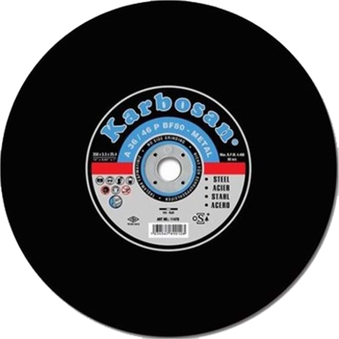 KARBOSAN Tezgah Diski 350*3.5*25,4 Nk (10860)