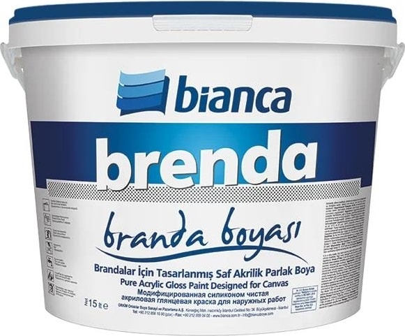 BİANCA  Brenda Branda Boyası 15 Lt Beyaz