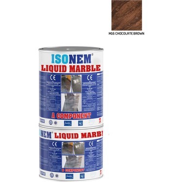 İsonem Liquid Marble Sıvı Mermer 5 kg M16 Chocolate Brown