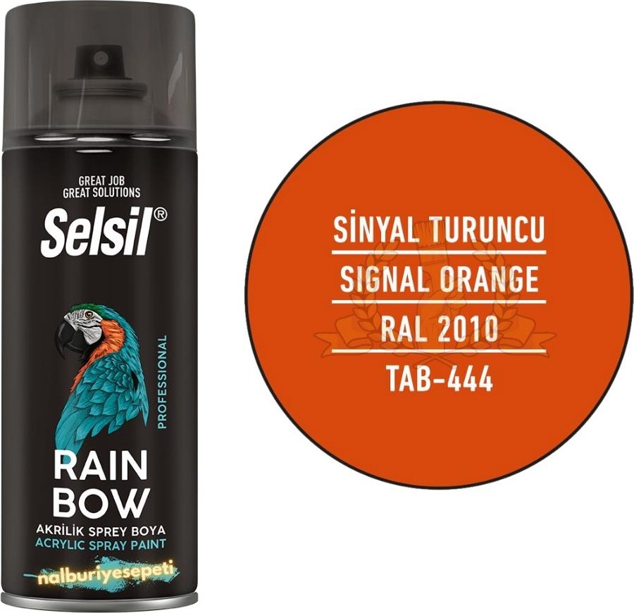 Rainbow Akrilik Sprey Boya Sinyal Turuncu 400 Ml. - Ral2010