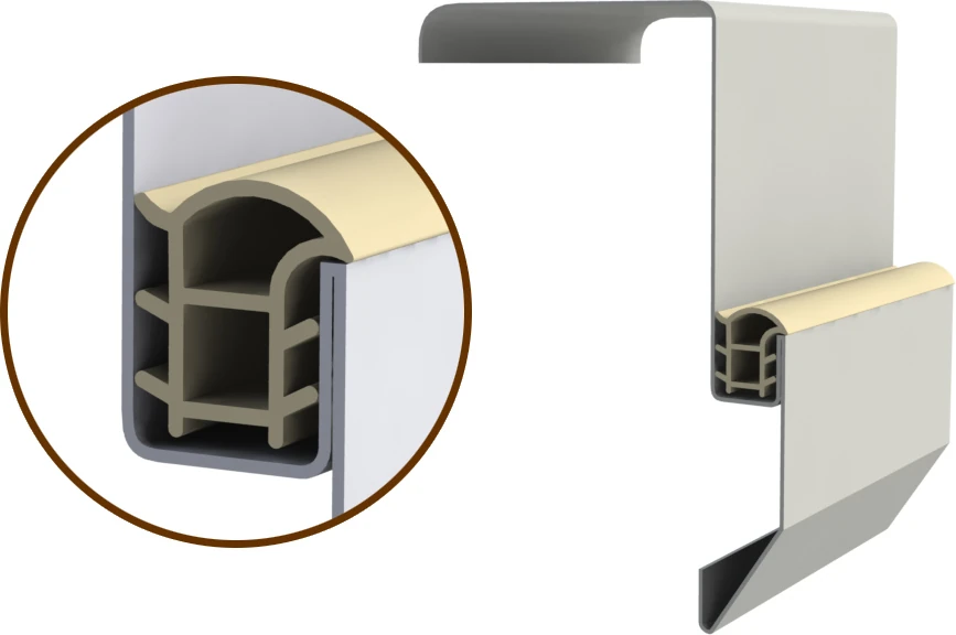 Çelik Kapı Kasa Fitili Beyaz Renk 6 Metre Çelik Kapı Kanat Contası Fitili Ürün Kodu-Çlk-36