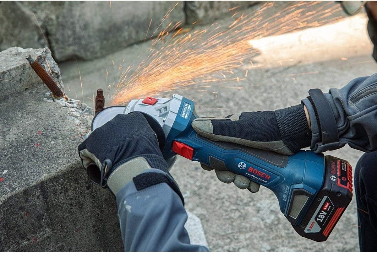 BOSCH Professional Gws 180-LI 2X4AH Çift Akülü Taşlama Makinesi - 06019H9021