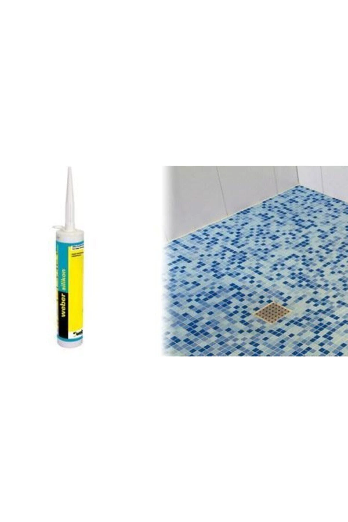 Kararmayan, Küflenmeyen Antibakteriyel Banyo Silikonu Beyaz Silikon 280 Ml(2 ADET) Duşakabin Silikon