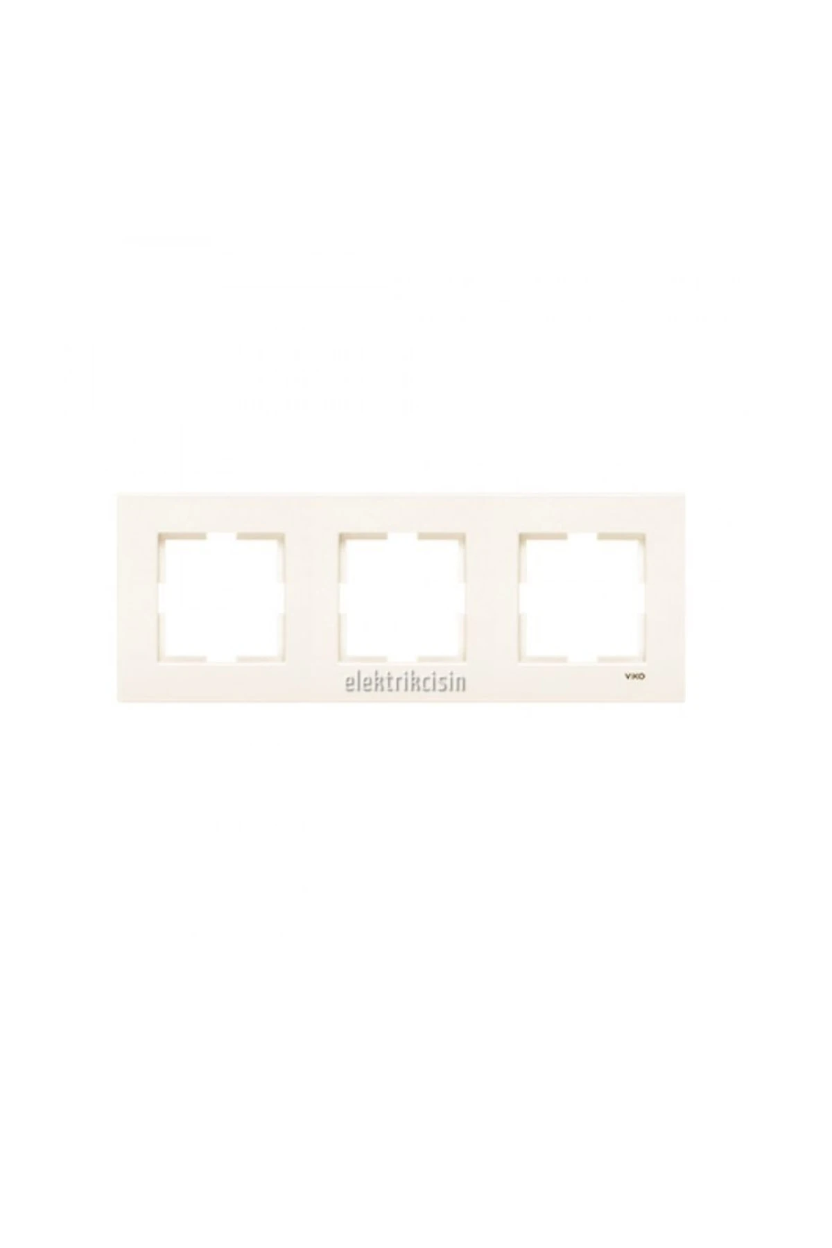 Karre Krem Üçlü Çerçeve - 5 Adet
