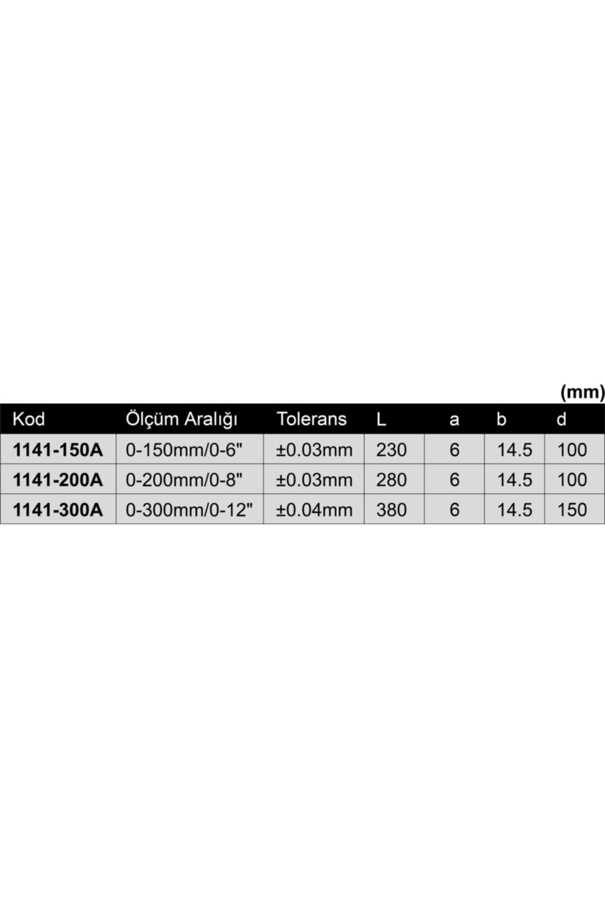 Insıze 1141-200a Dijital Derinlik Kumpası