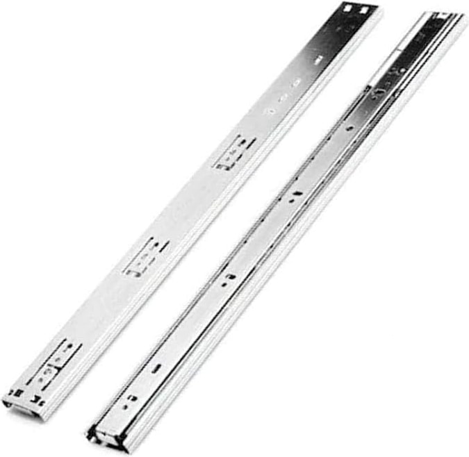 Galvanizli Teleskopik Çekmece Rayı 46X450