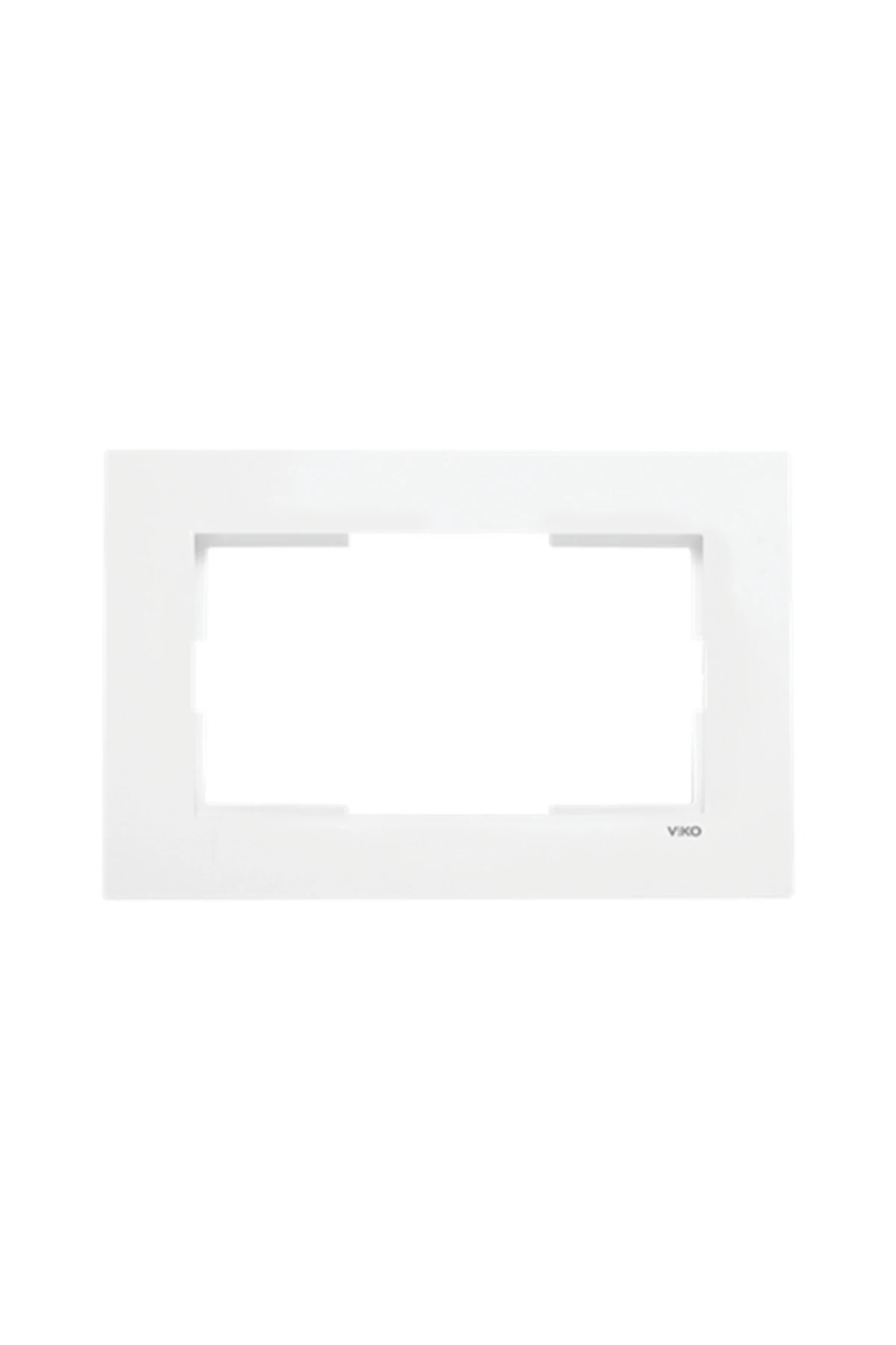 Karre Ikili Priz Çerçeve – Yatay, Beyaz, Şık Ve Dayanıklı Tasarım