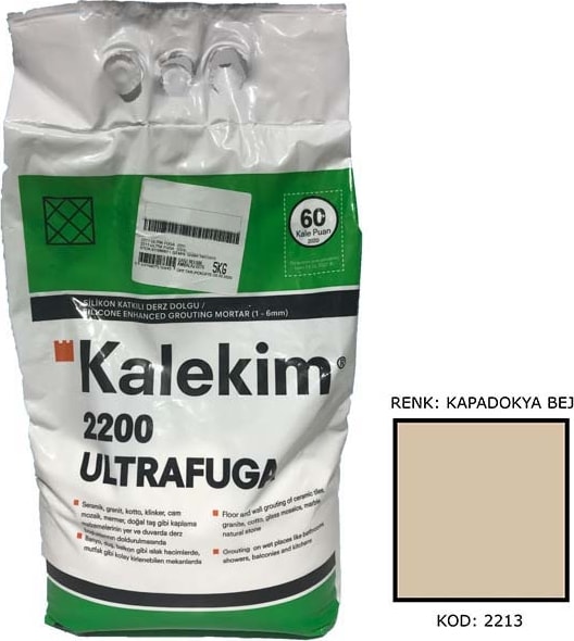 2213 Ultra Fuga Slikonlu Derz Dolgu Kapadokya Bej 5 Kg