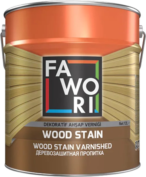 Wood Stain Vernikli Ahşap Koruyucu - 0,75 Litre - Şeffaf