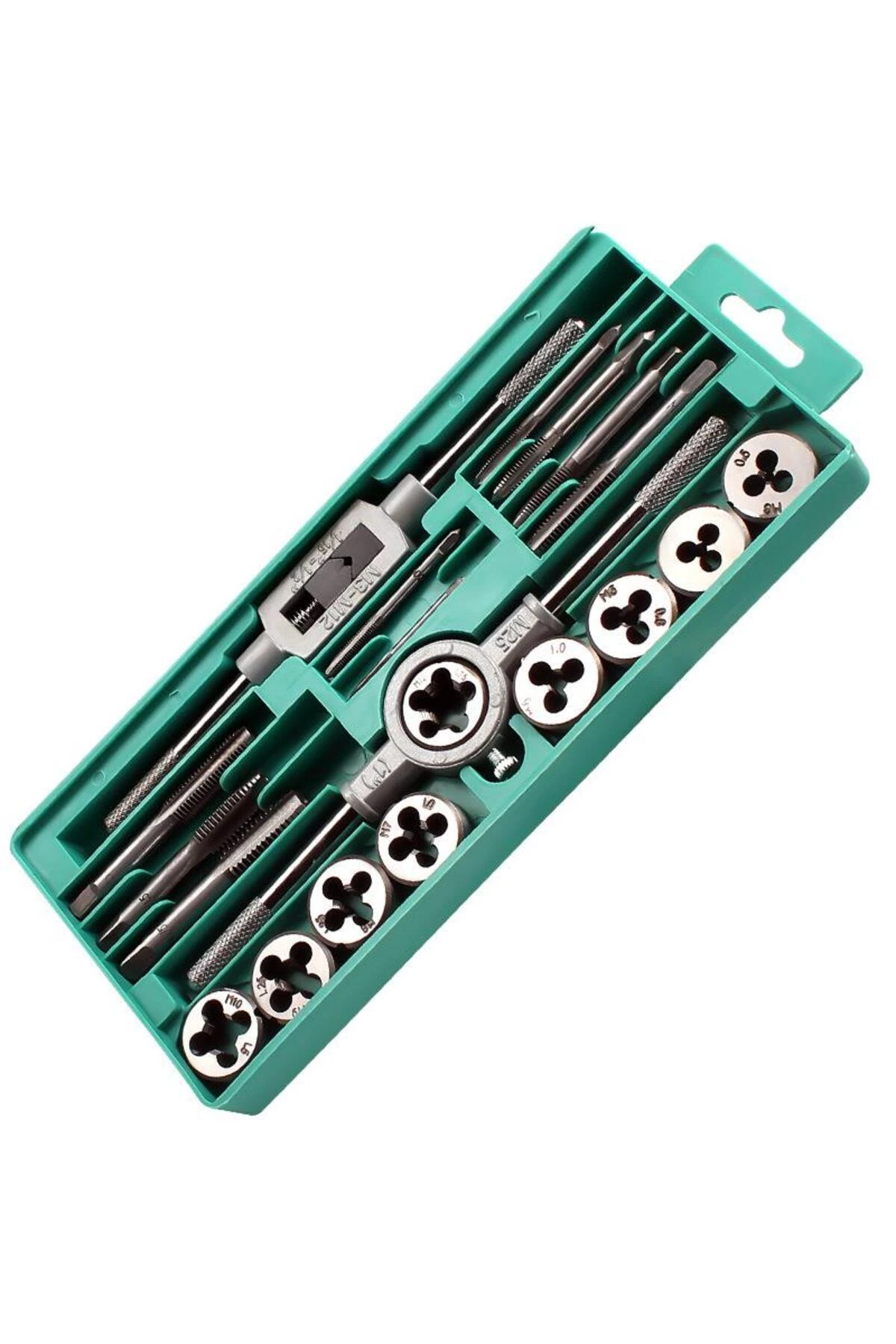 20 Parça Klavuz Pafta Seti Metrik Set M3-m12 Arası 20li Takım