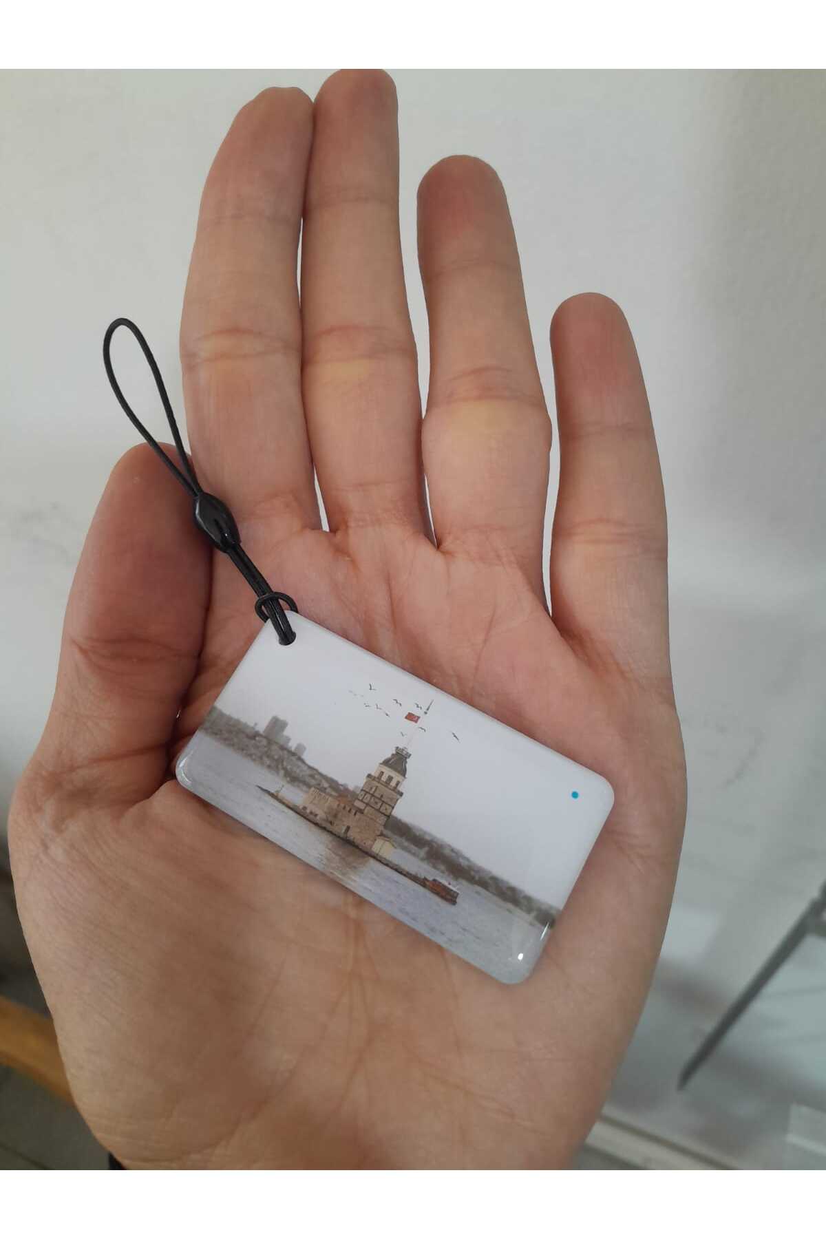 İstanbul Manzaralı Kız Kulesi 125 Khz Proximity Rfıd Manyetik Anahtarlıklar Akıllı Kilit Cip