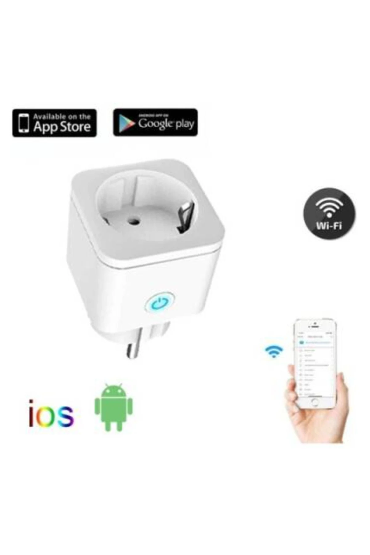 3 Adet CT-4010 Uzaktan Kontrol Edilebilir Wi-Fi Akıllı Priz Tuya Smart Life Destekli