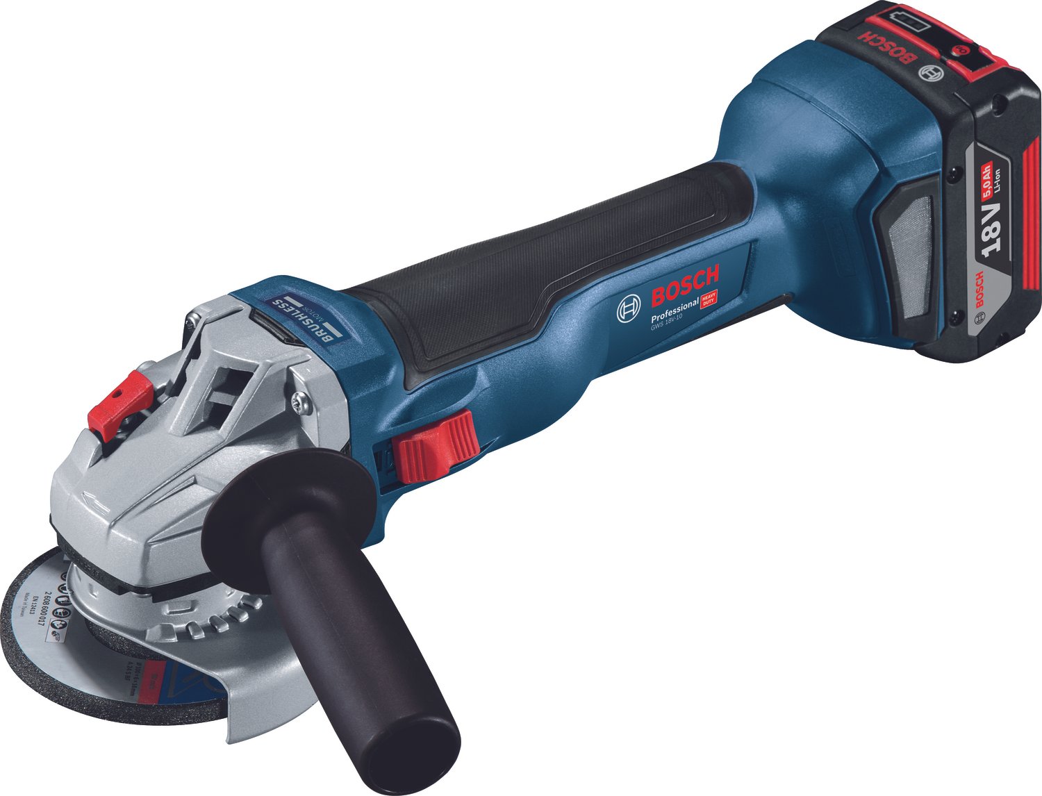 Professional GWS 18V-10 Çift Akü 5,0 Ah Taşlama Makinesi
