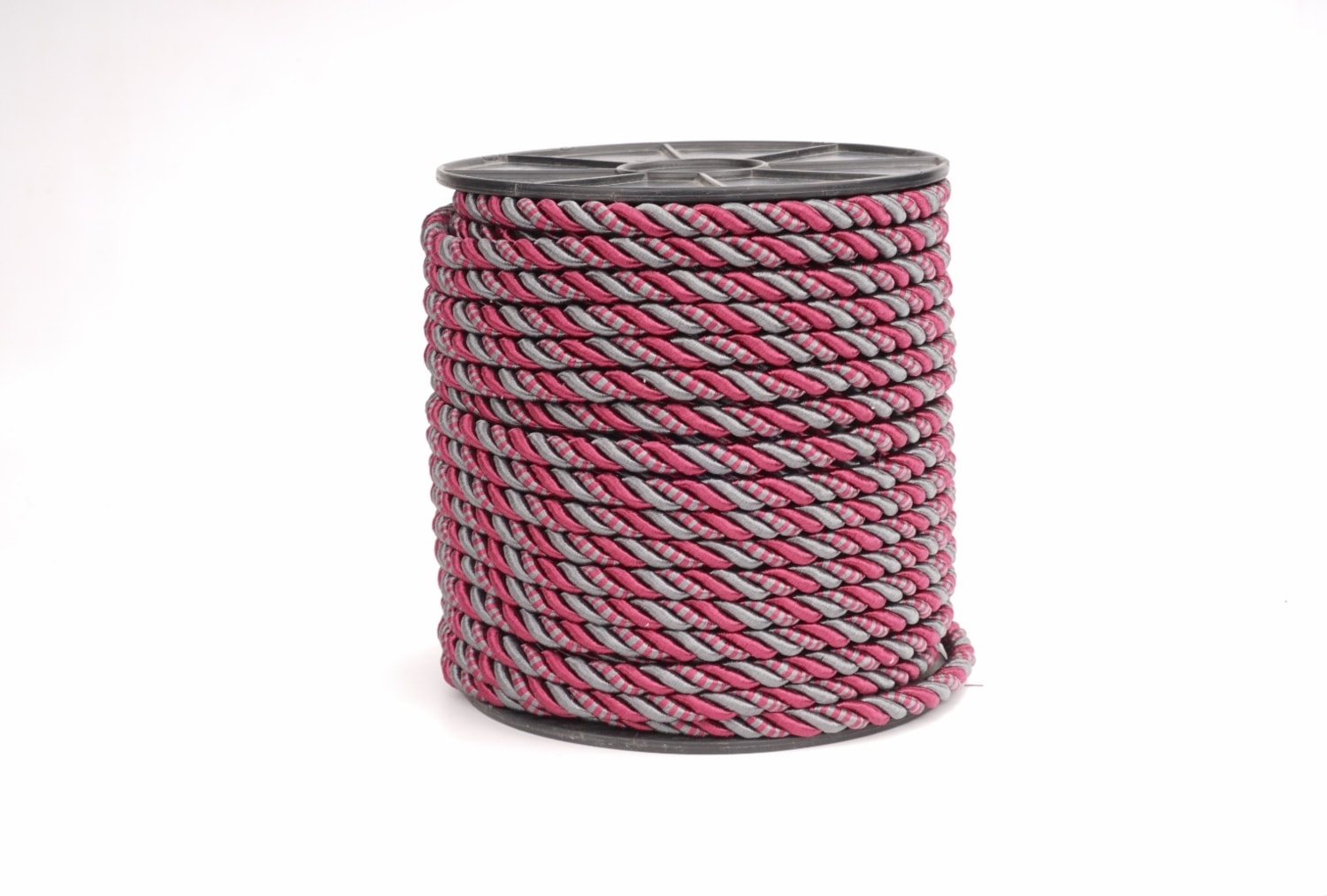 Polyester Kordon İp 10mm 50metre- Bordo/ Antrasit