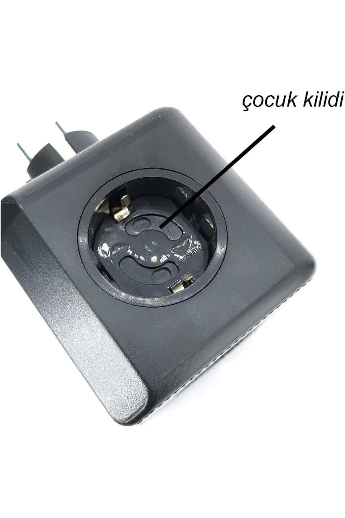 90° Köşeli Grup Priz Kablosuz Akım Korumalı Isıya Dayanıklı 3x Usb 3.0 3x Fiş Girişli 10A 2500W 3440