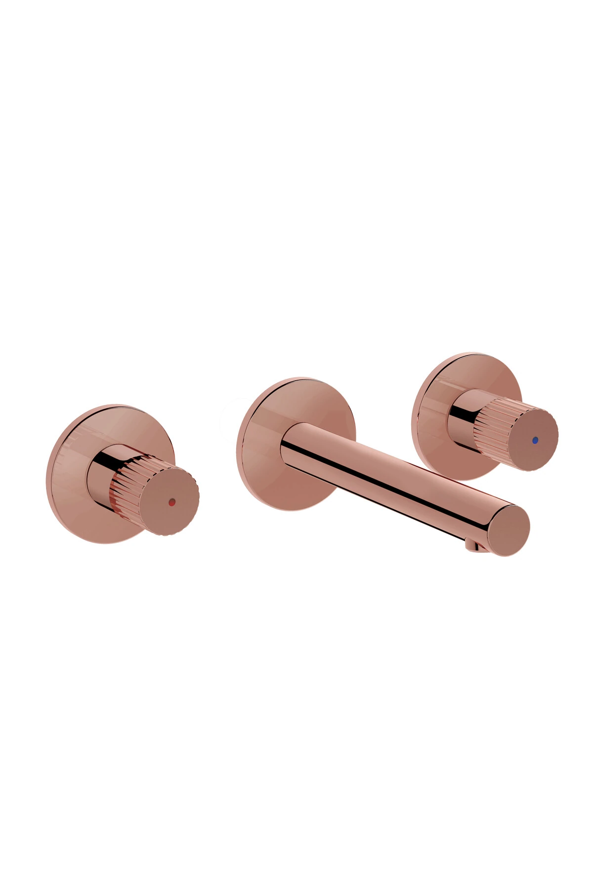 Origin A4258226 Ankastre Lavabo Bataryası, 3 Rozetli, Sıva Üstü, Bakır