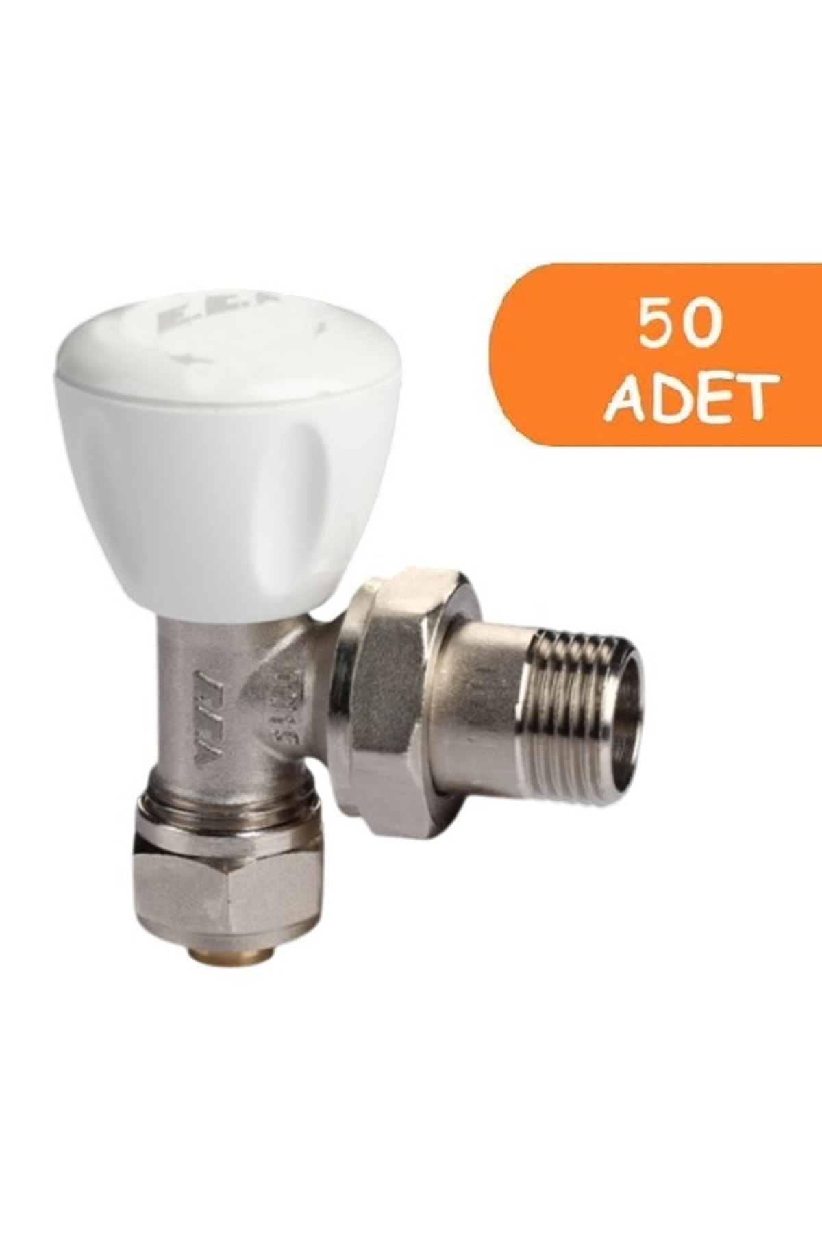 50 Adet Rv3 1/2 Köşe Radyatör Vanası Petek Havlupan Vanası 602120721