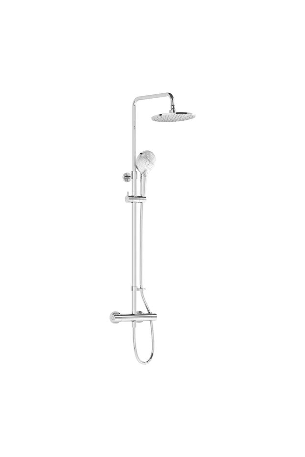 Aquaheat Joy 200 A47200 Termostatik Duş Sistemi, Krom