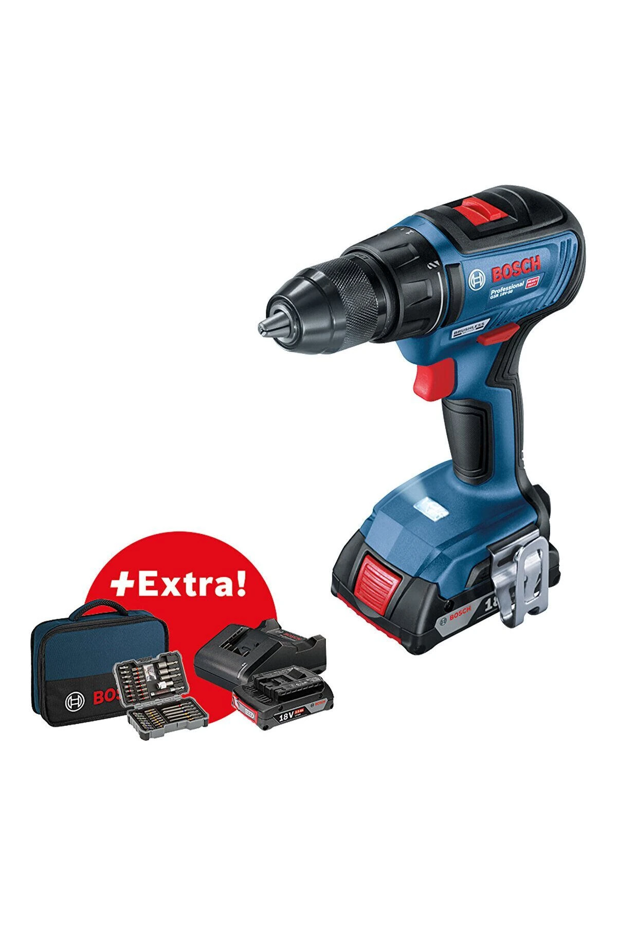 GSR 18V 50 AKÜLÜ VID+43 PRÇ SET