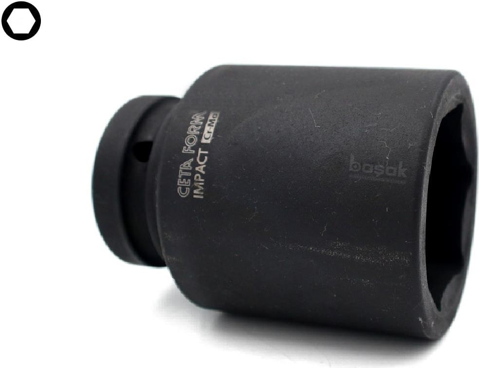 75 mm 1” 6 Köşe Derin Havalı Lokma Anahtar C84-H75