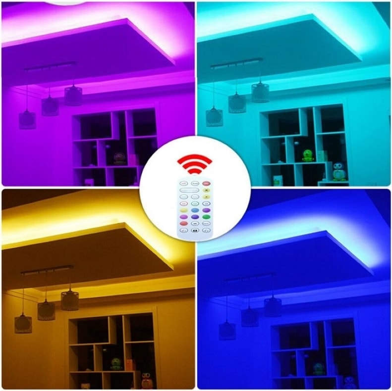 Müziğe /sese Duyarlı Rgb LED Kontrol Paneli + Kumanda / Tel. Uyg. Kontrol – 24 Tuşlu