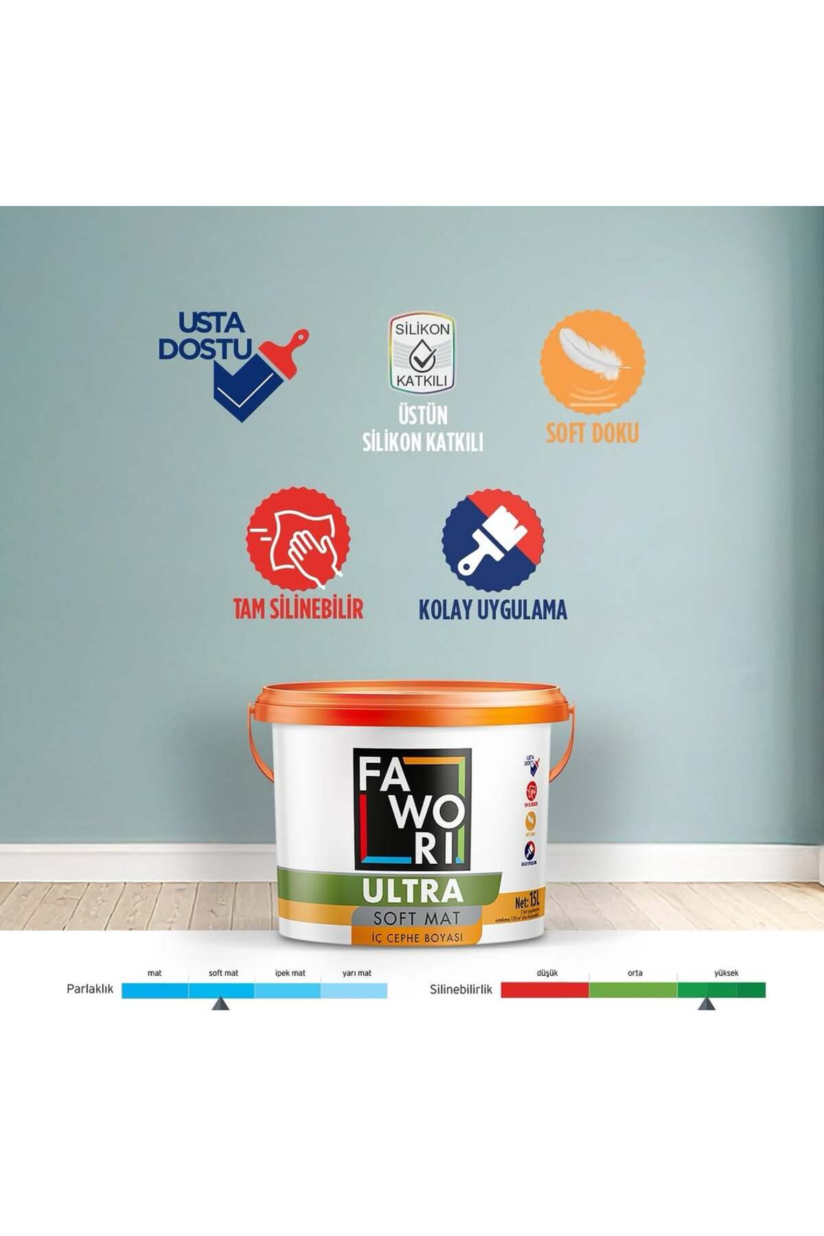 Ultra Soft Mat İç Cephe 15L