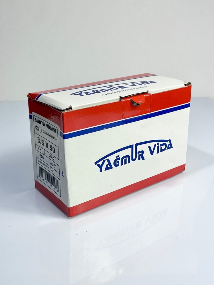 Sunta Vidası 3.5X50 -Çinko - 500 Adet