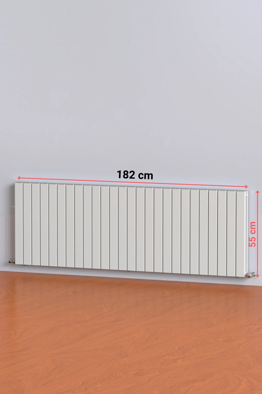 Argus Alüminyum Panel Radyatör 550 x 1820 (26 Dilim) Kırık Beyaz Petek