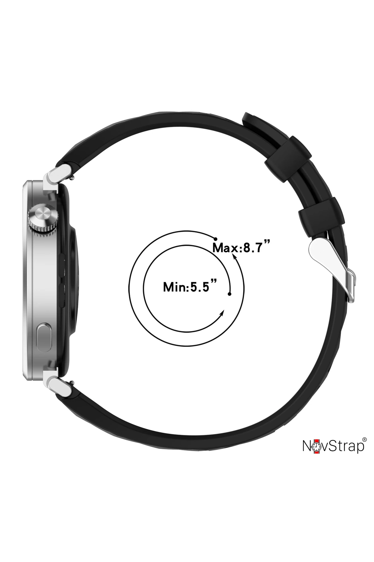 Huawei Watch Gt6 41mm Gt4 41mm Gt5 41mm ile Uyumlu Kordon (18mm Pimli) Lansman Prizma Silikon Kayış