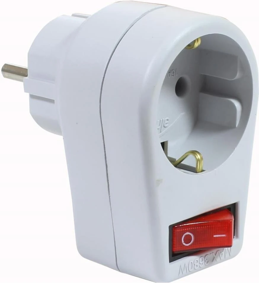 Almera Anahtarlı Topraklı Erkek Beyaz Fiş