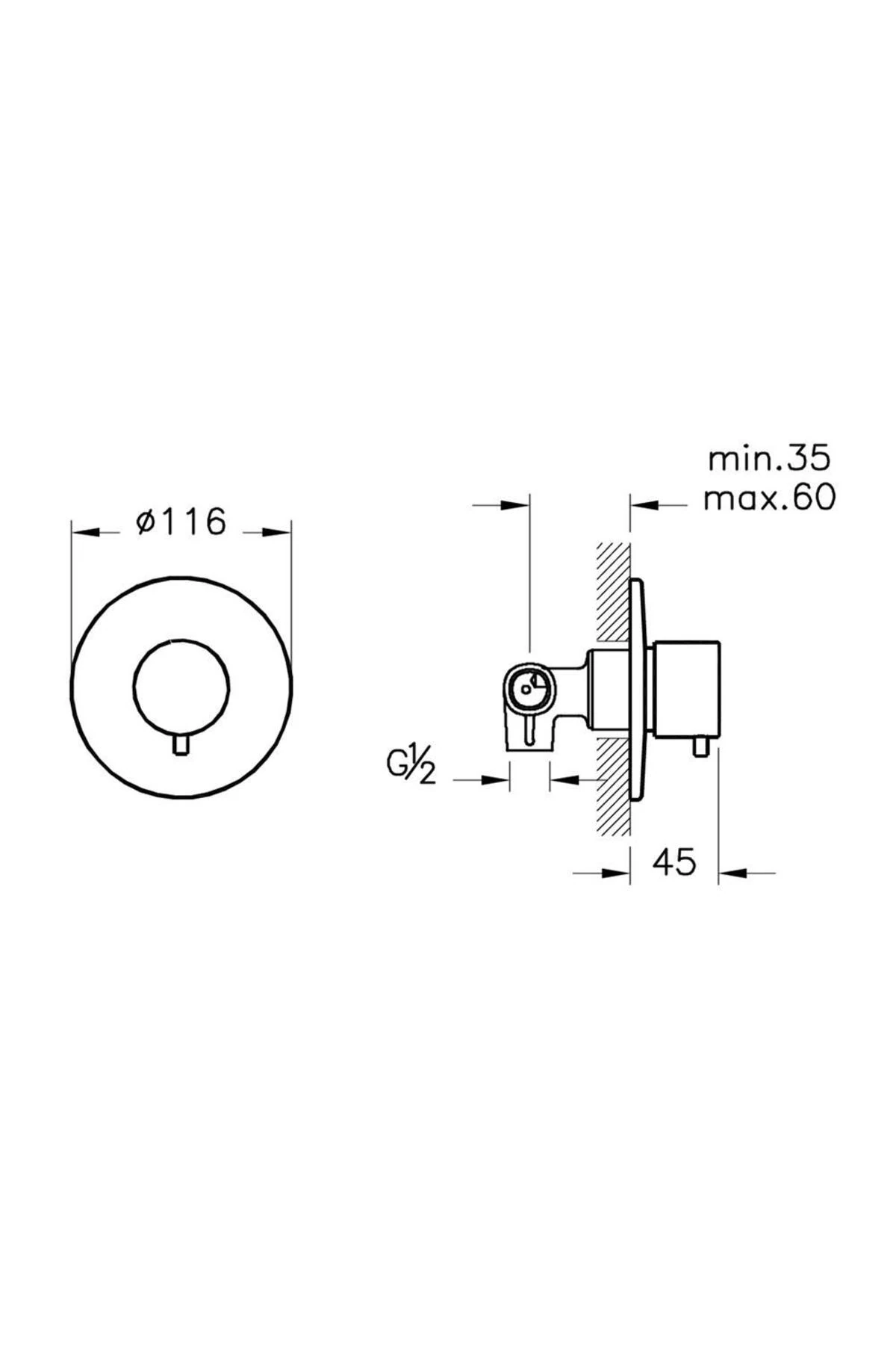 Ankastre Yönlendirici 2 Yollu A41656