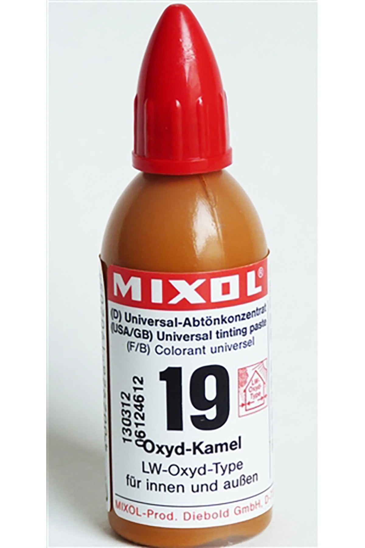 Mixol Renk Tüpü Deve Tüğü No:19 20 ml