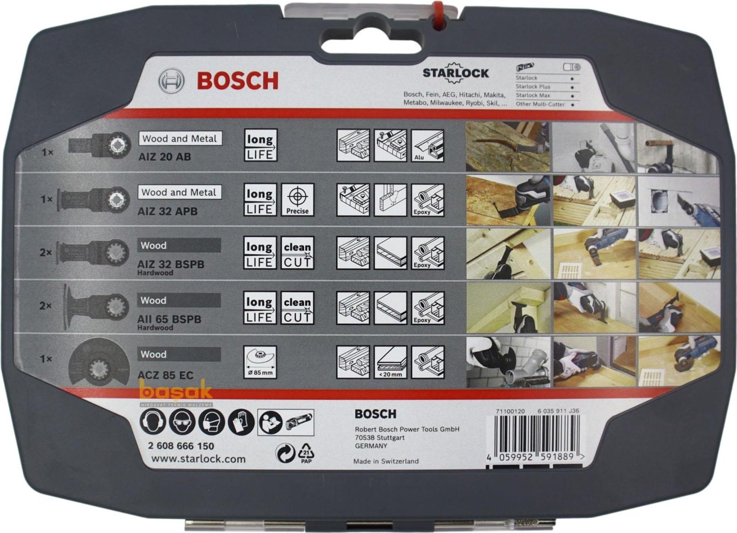 BOSCH Expert Starlock Testere Ahşap & Metal Seti 7'li 2608666150